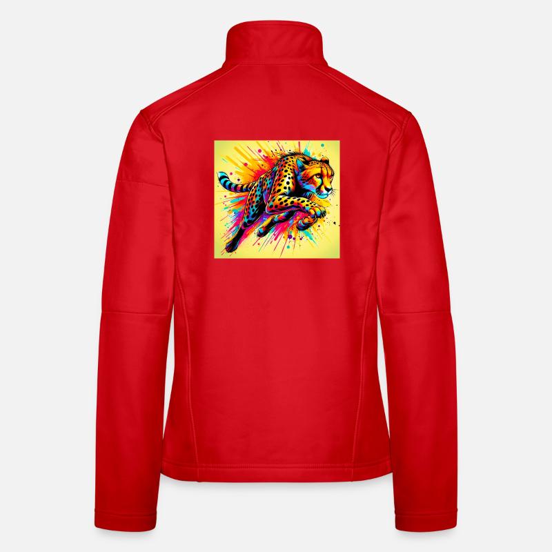 guépard Veste en tissu softshell Femme