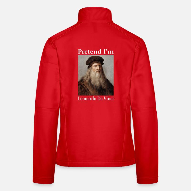 Pretend I'm Leonardo da Vinci Women's Softshell Jacket