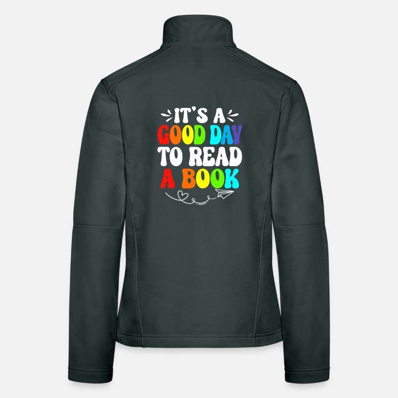 Rainbow Reading Day Zitat-Tee Frauen Softshelljacke