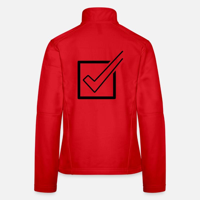 Checklist Tick Box Done Women's Softshell Jacket