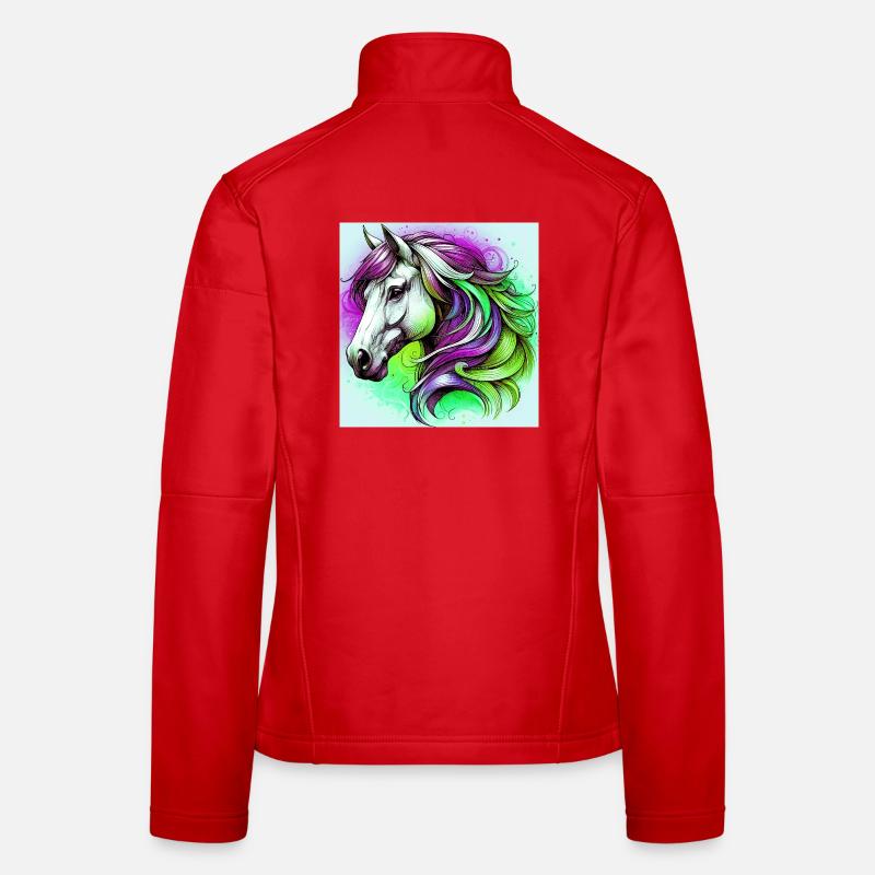 cheval Veste en tissu softshell Femme