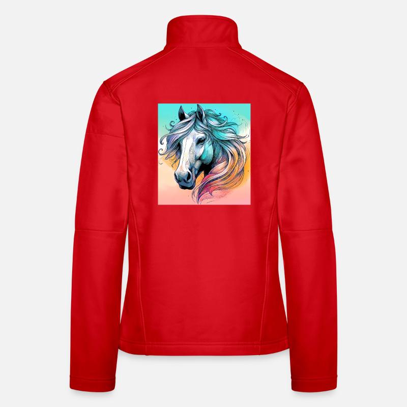 cheval Veste en tissu softshell Femme