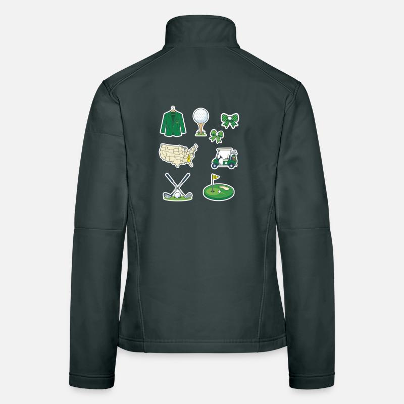 Golf Universe Sticker Set Women's Softshell Jacket