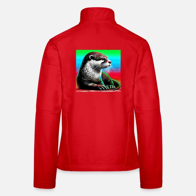loutre Veste en tissu softshell Femme