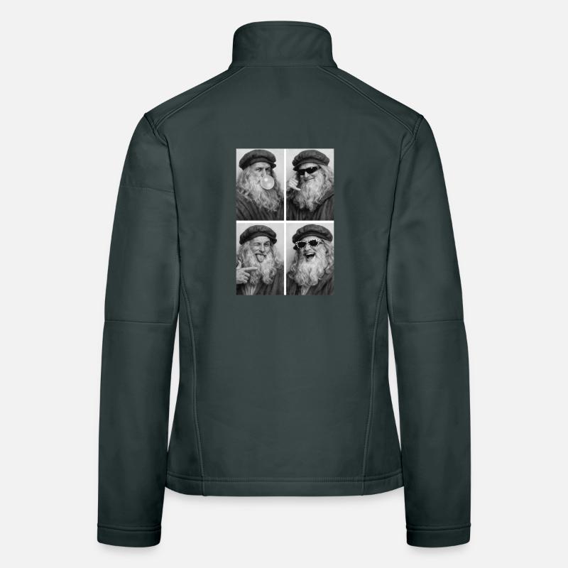 Leonardo da Vinci Collage Women's Softshell Jacket