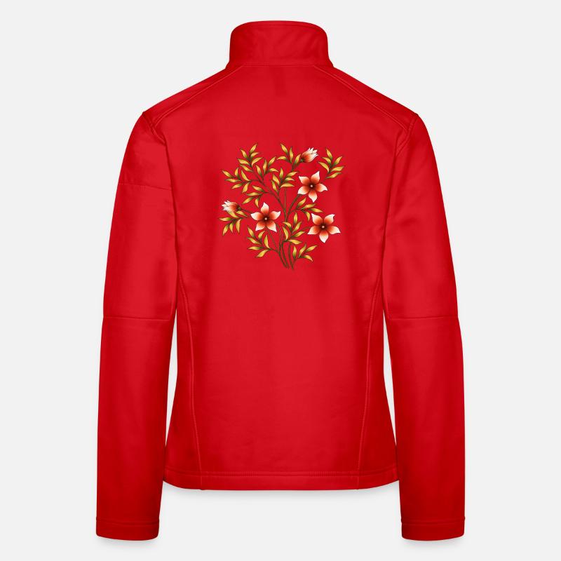 Blumen Frauen Softshelljacke