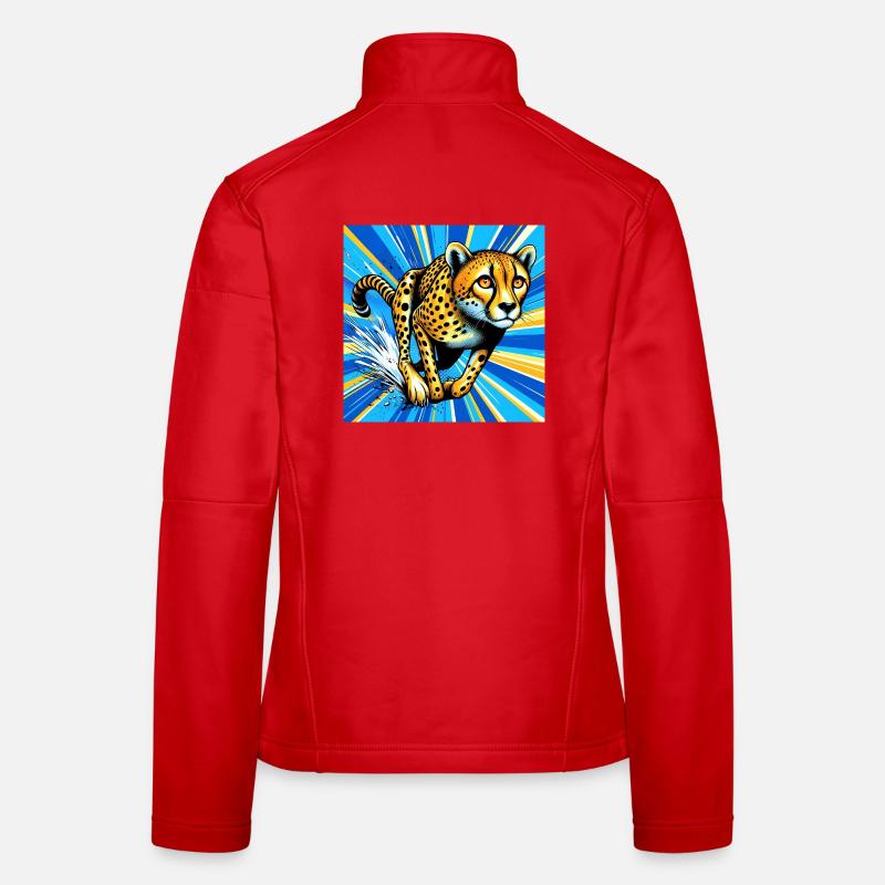 guépard Veste en tissu softshell Femme