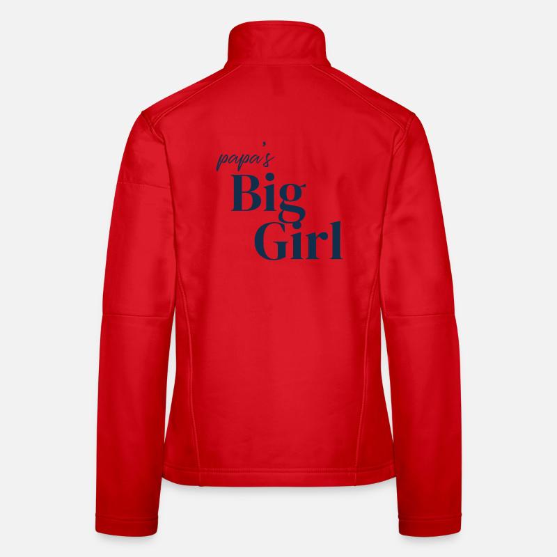 Papas große Mädchen-Typografie Frauen Softshelljacke