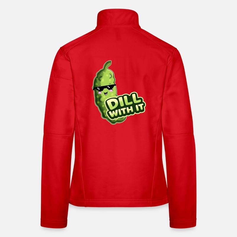 Dill With It Cucumber Women's Softshell Jacket