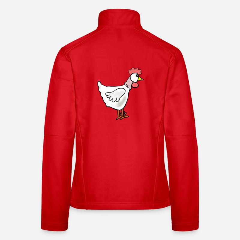Naughty Chicken Cartoon Chickens Hen Easter Women's Softshell Jacket