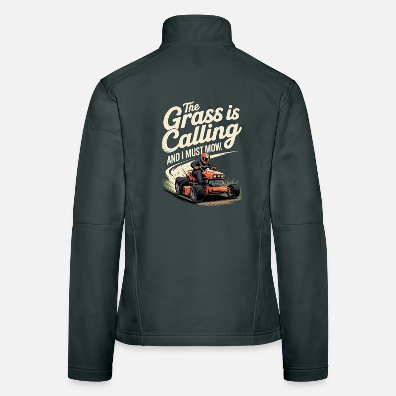 Course de tracteurs à pelouse Course de tondeuses à gazon Veste en tissu softshell Femme