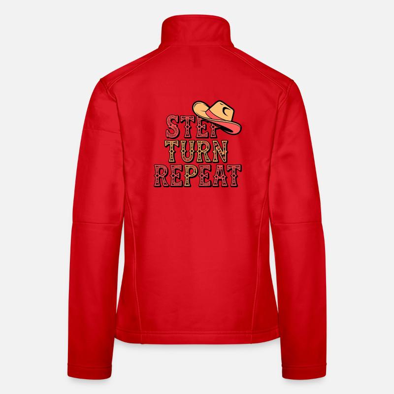 Line Dance Step Turn Repeat Frauen Softshelljacke