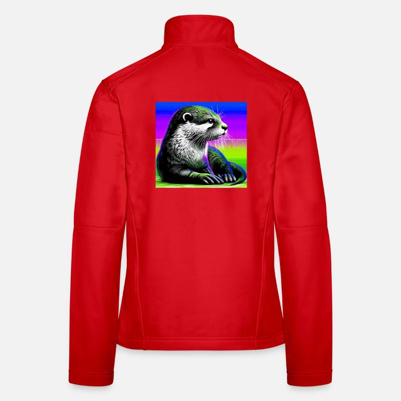 loutre Veste en tissu softshell Femme