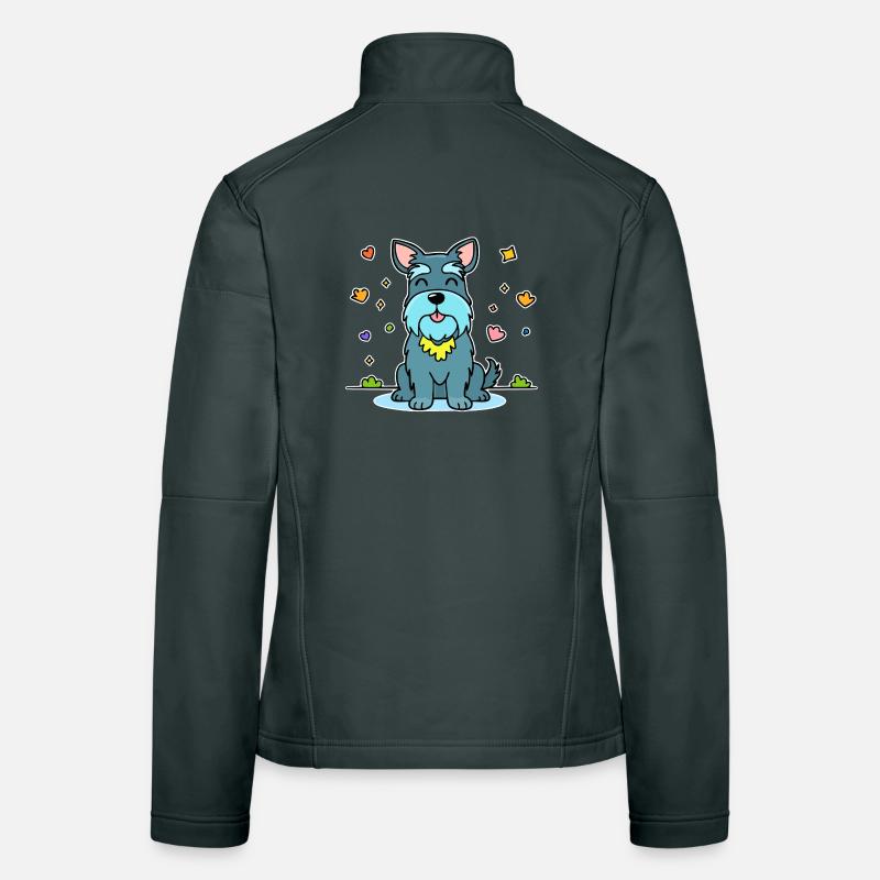 Zwergschnauzer (Comic) Frauen Softshelljacke