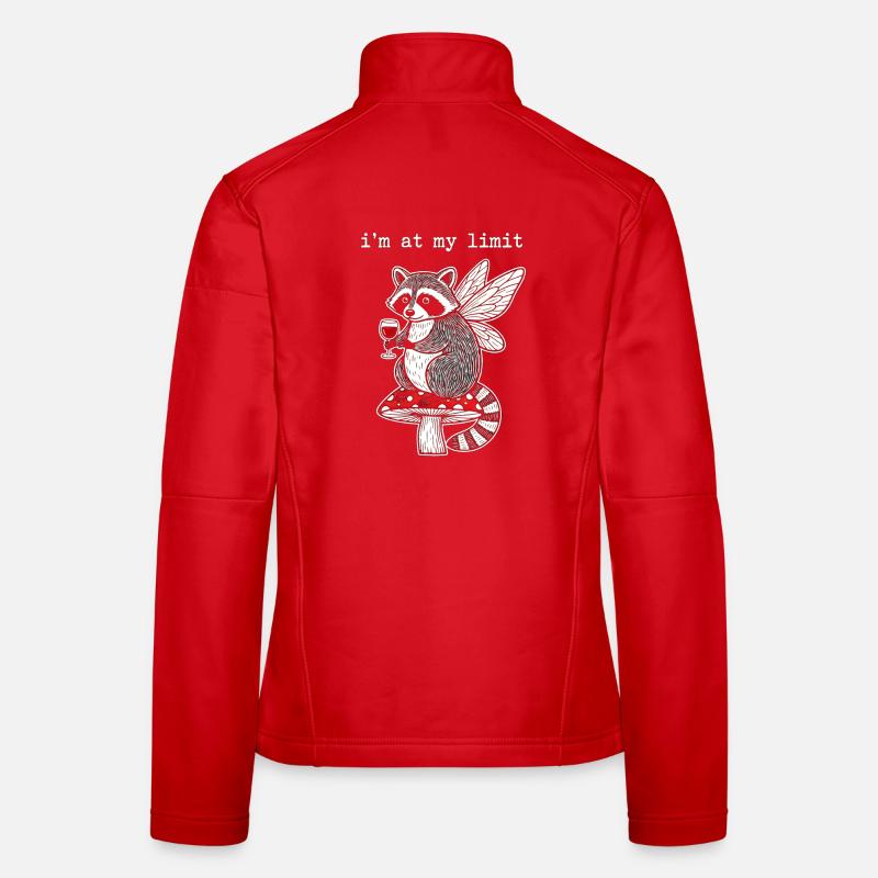 Wing predator on mushroom with wine Women's Softshell Jacket