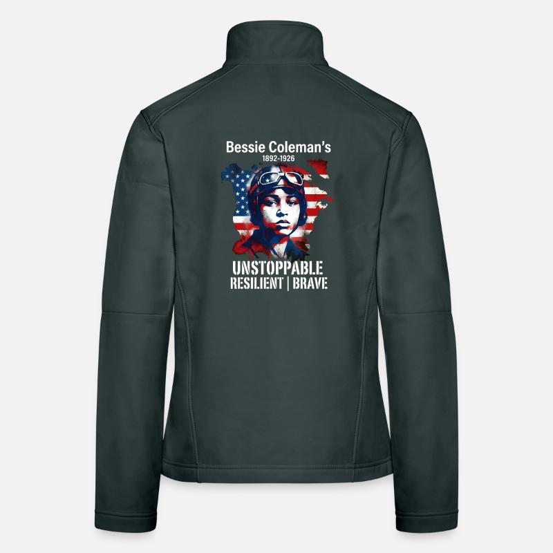 Bessie Coleman Mutig Luftfahrtpionierin Frauen Softshelljacke