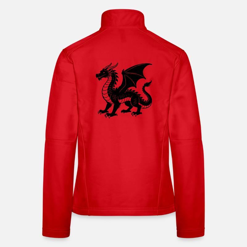 Drache Frauen Softshelljacke