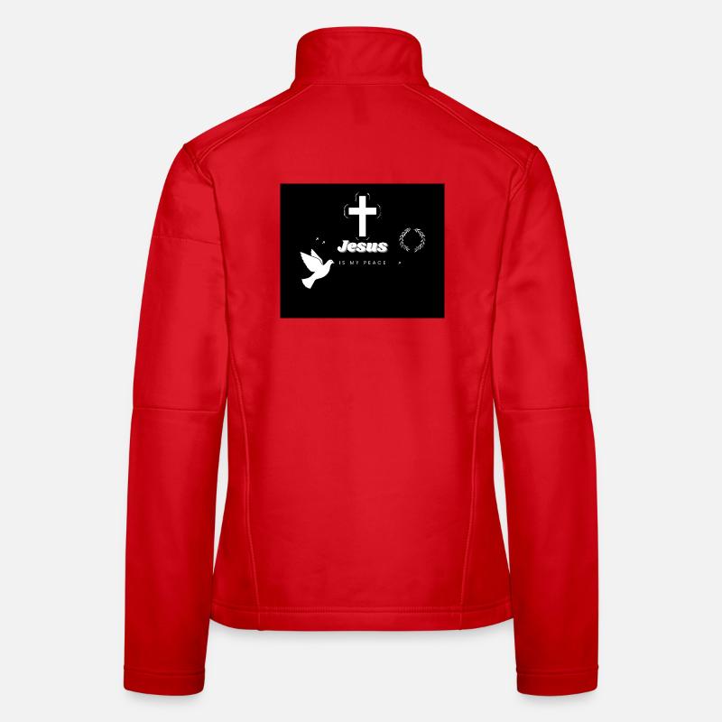 Jesus ist mein Frieden - Frauen Softshelljacke - Rot