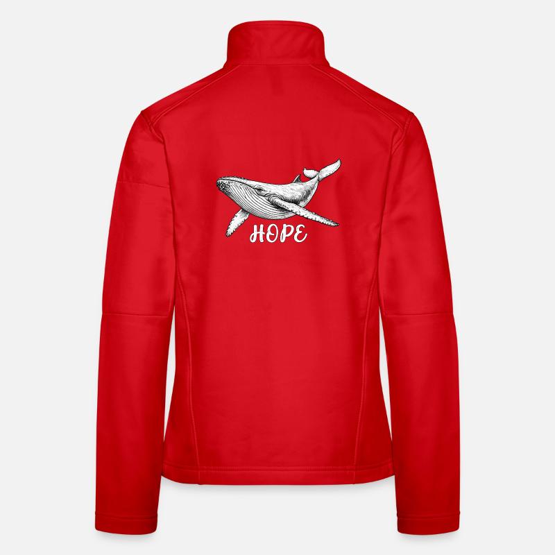 Hoffnung Wal-Rettung Hope - Frauen Softshelljacke - Rot