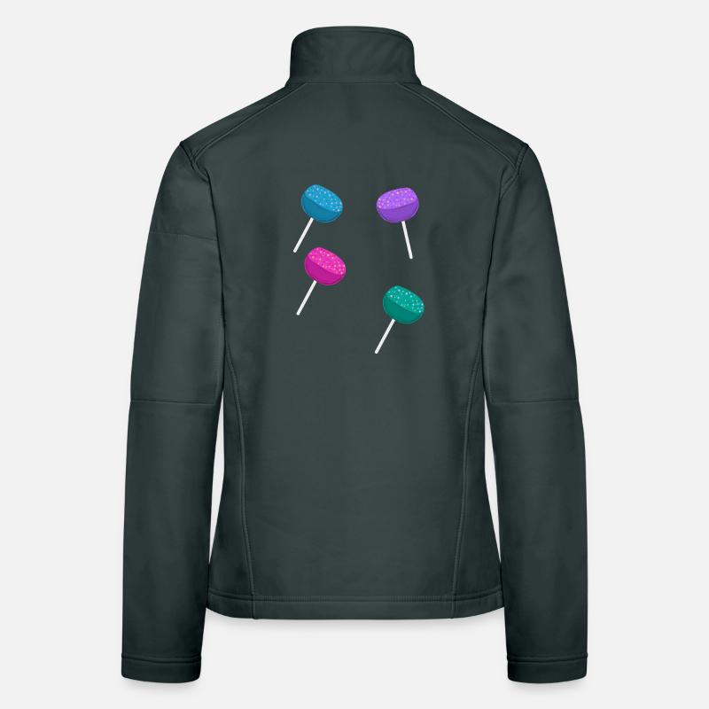 Lollipop lollipops sweets Women's Softshell Jacket