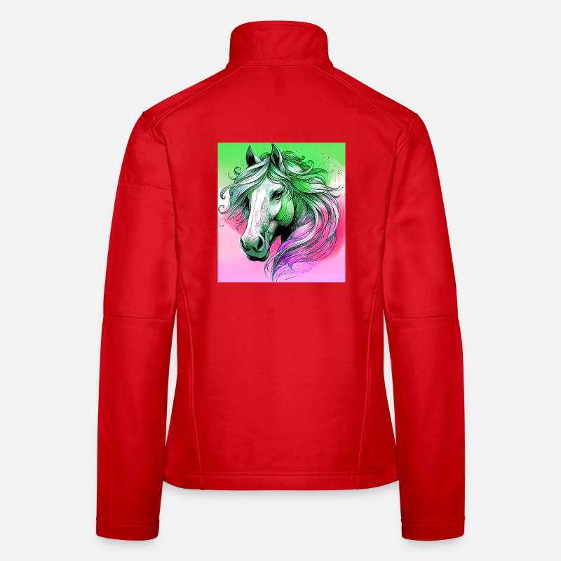 cheval Veste en tissu softshell Femme