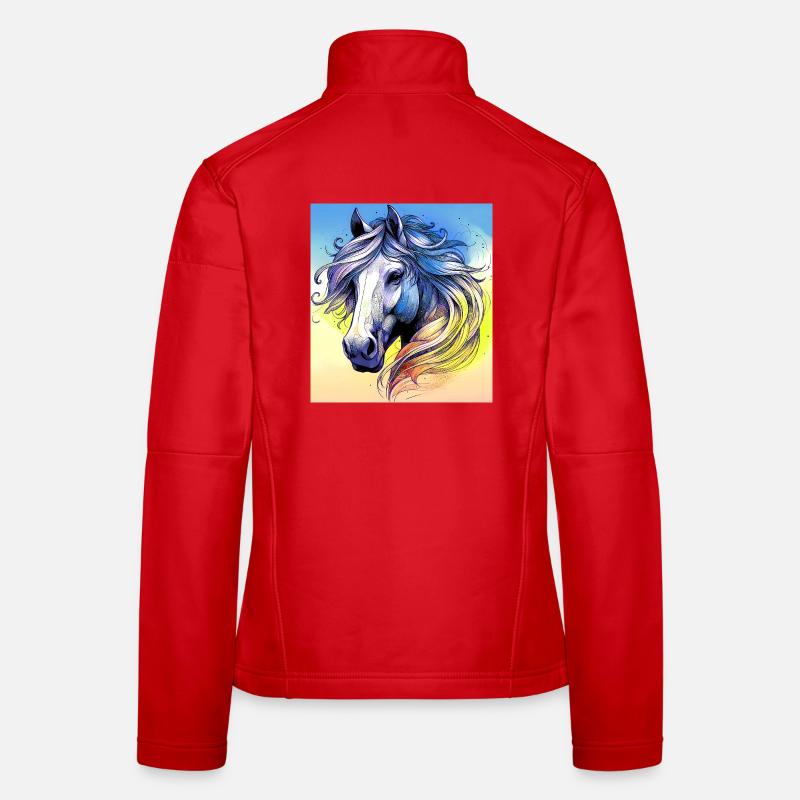 cheval Veste en tissu softshell Femme