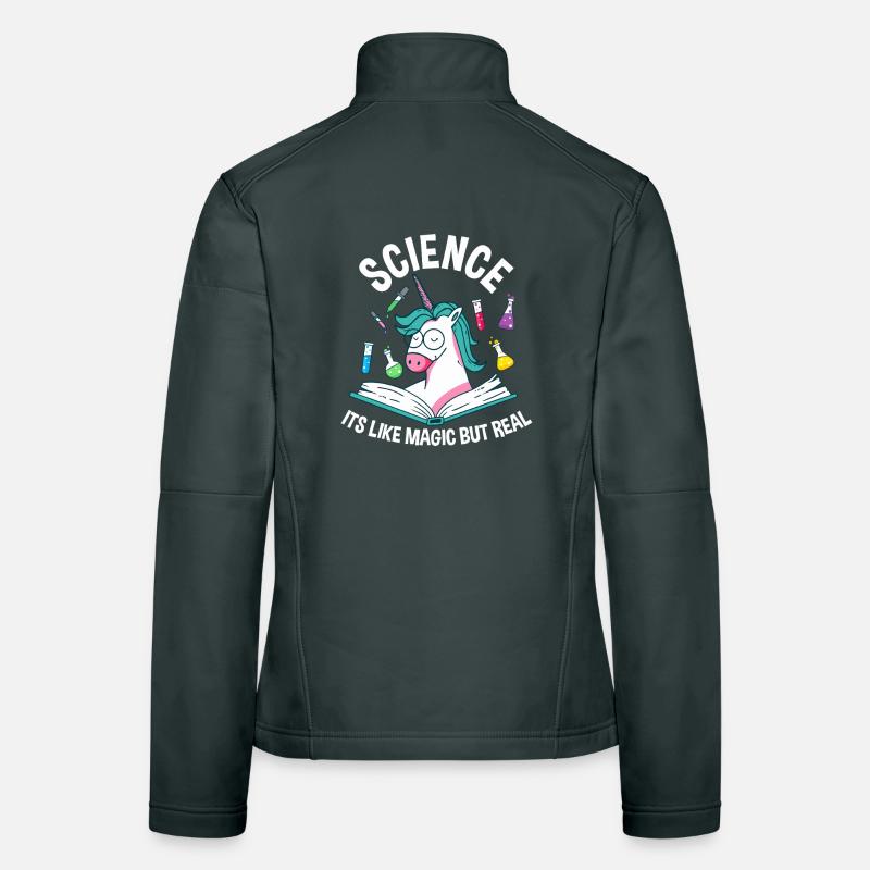 Unicorn Lab: Science Magic Real Women's Softshell Jacket