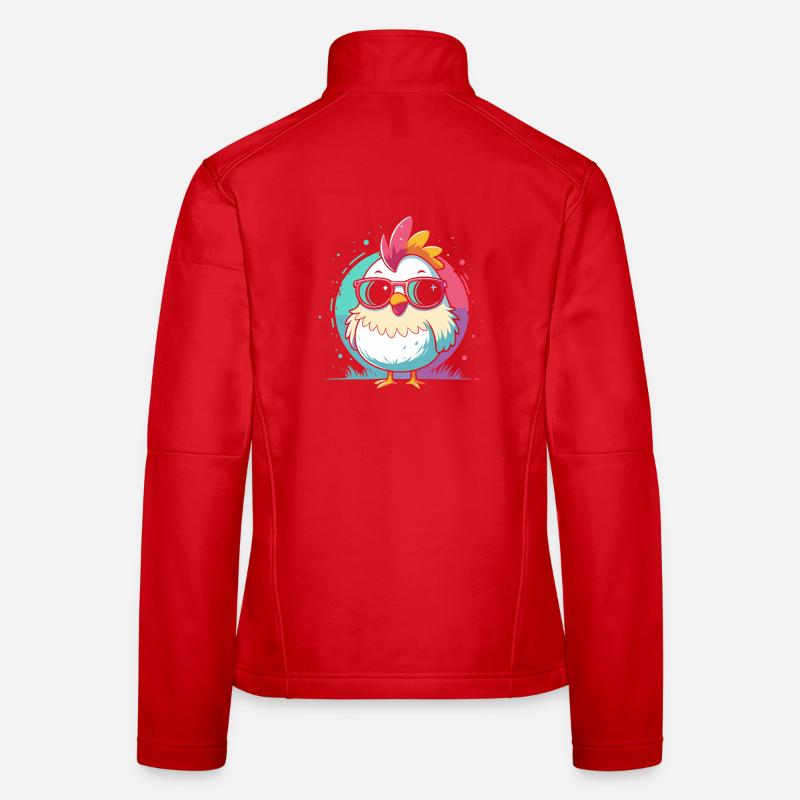 Poussin flashy Lunettes Soleil Pastel Veste en tissu softshell Femme