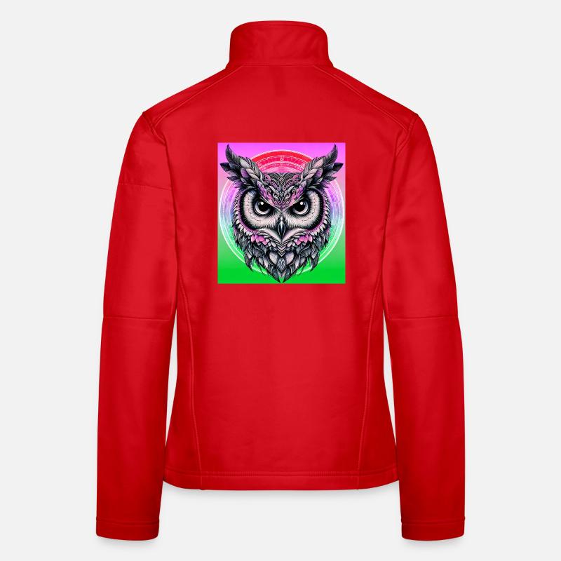hibou Veste en tissu softshell Femme