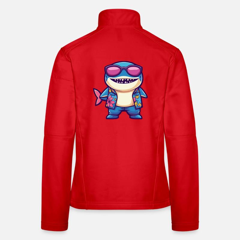Hai Comic Urlaub Frauen Softshelljacke