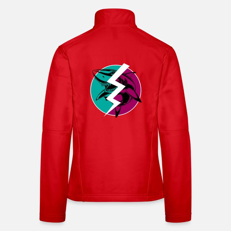 Elektrischer Split Shark Frauen Softshelljacke