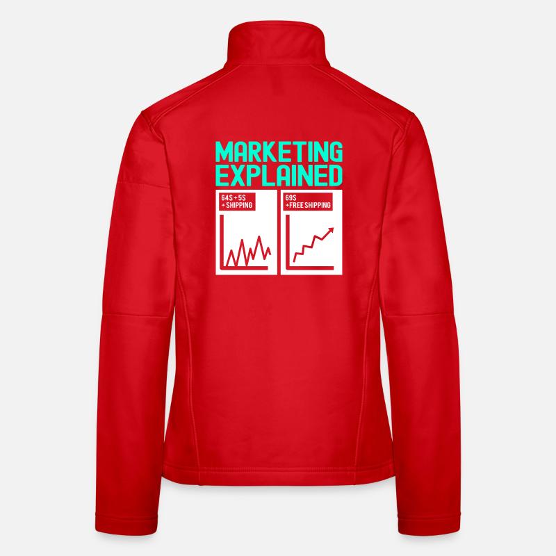 Responsable marketing Veste en tissu softshell Femme