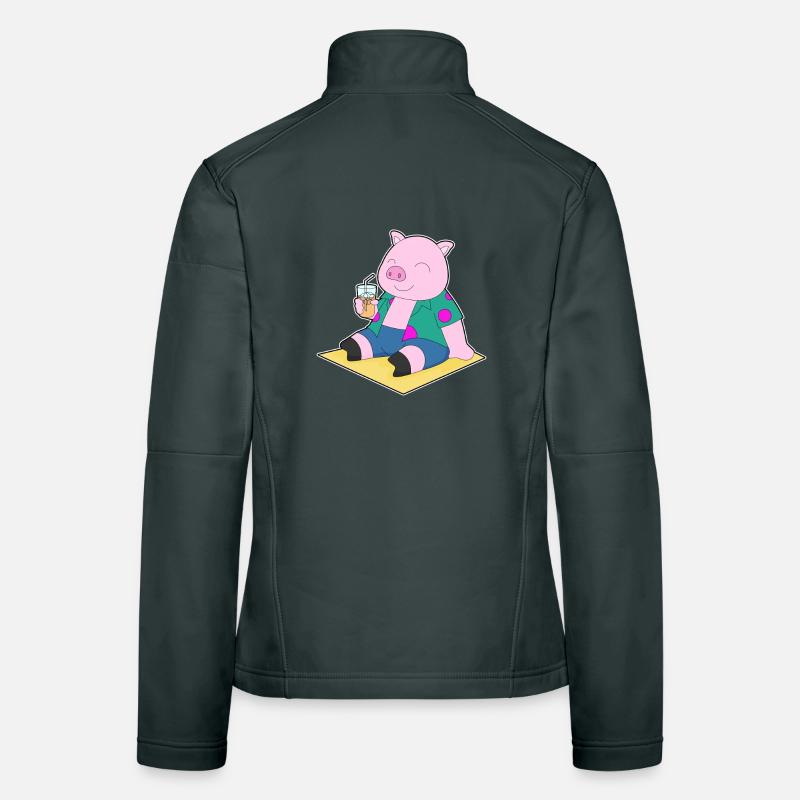 Pig Beach Drink Summer Women's Softshell Jacket