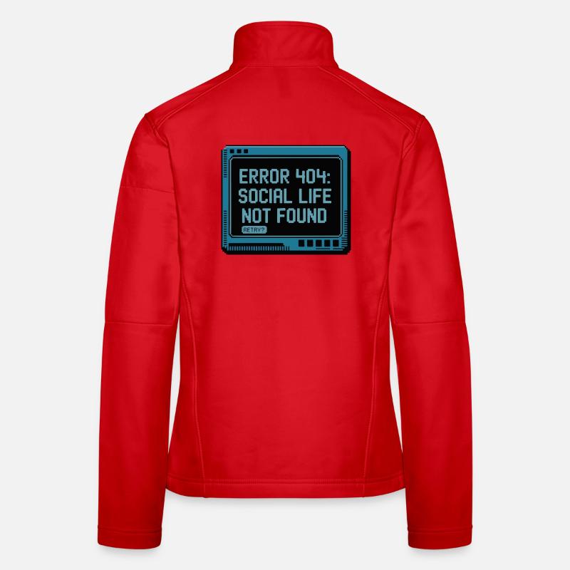 Retro 404: Social life is lacking Women's Softshell Jacket
