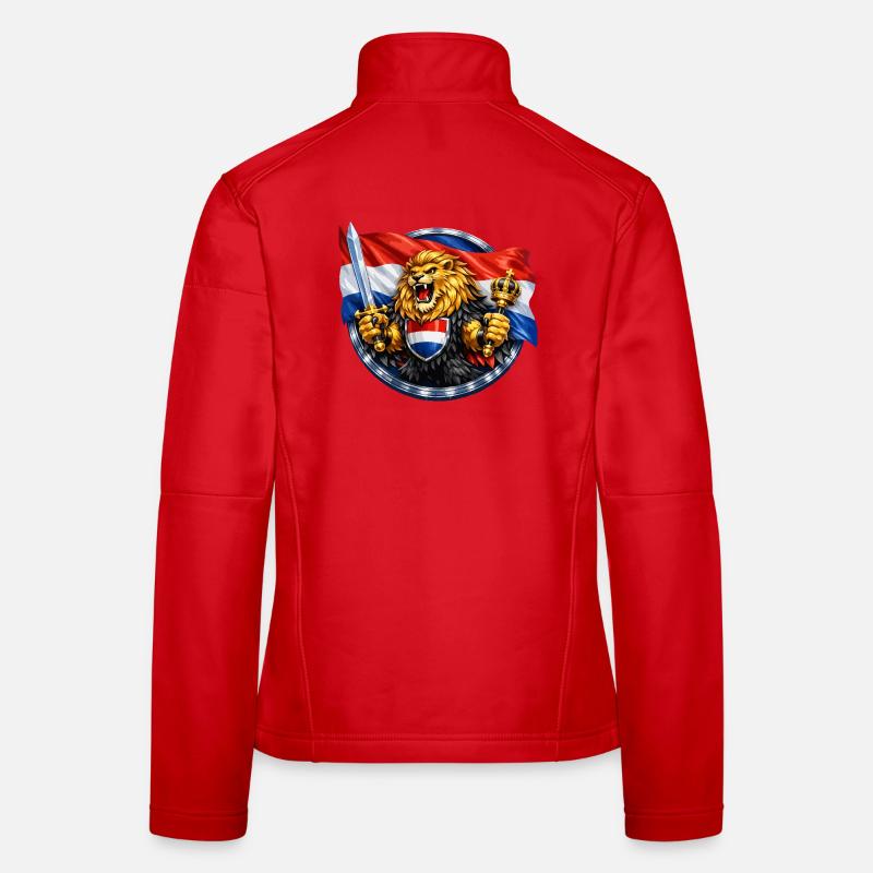 Dutch Lion with sword and crown Women's Softshell Jacket