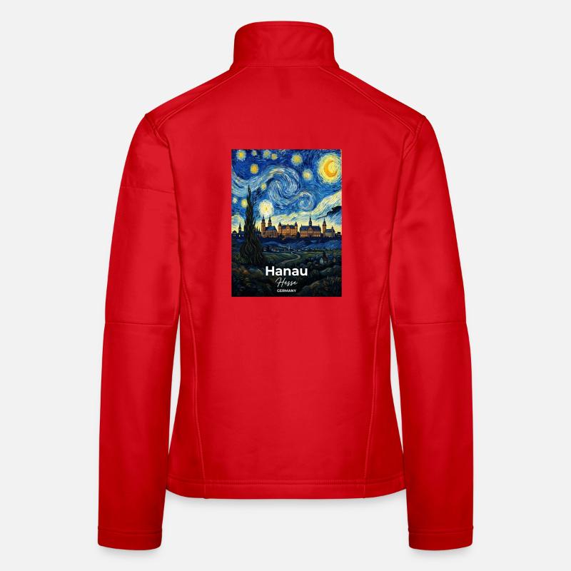 Hanau Germany Starry Night Women's Softshell Jacket