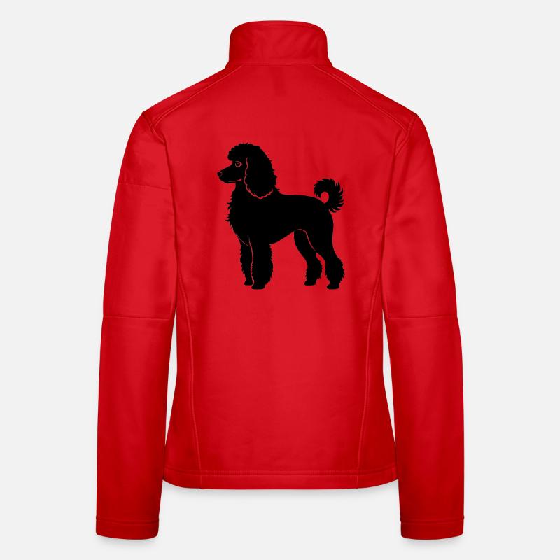 Poodle dog Women's Softshell Jacket
