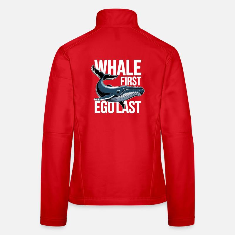 WHALE FIRST • EGO LAST #2 Frauen Softshelljacke