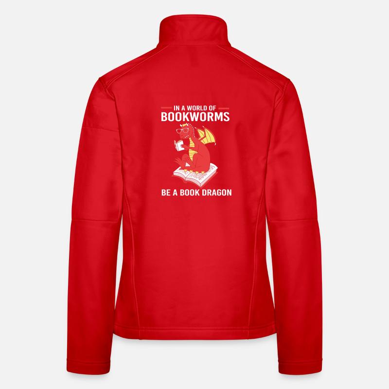 Bibliothek Bücherwurm Frauen Softshelljacke