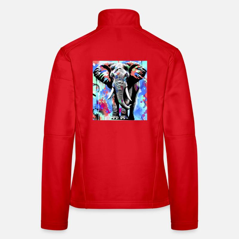 elephant - Women's Softshell Jacket - red