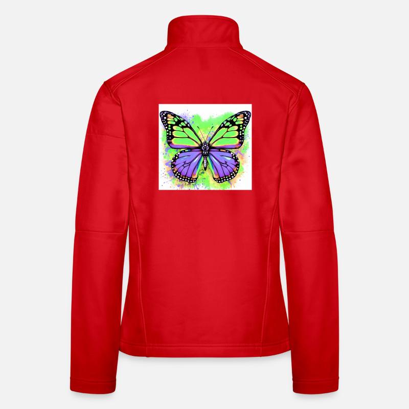 Schmetterling Frauen Softshelljacke