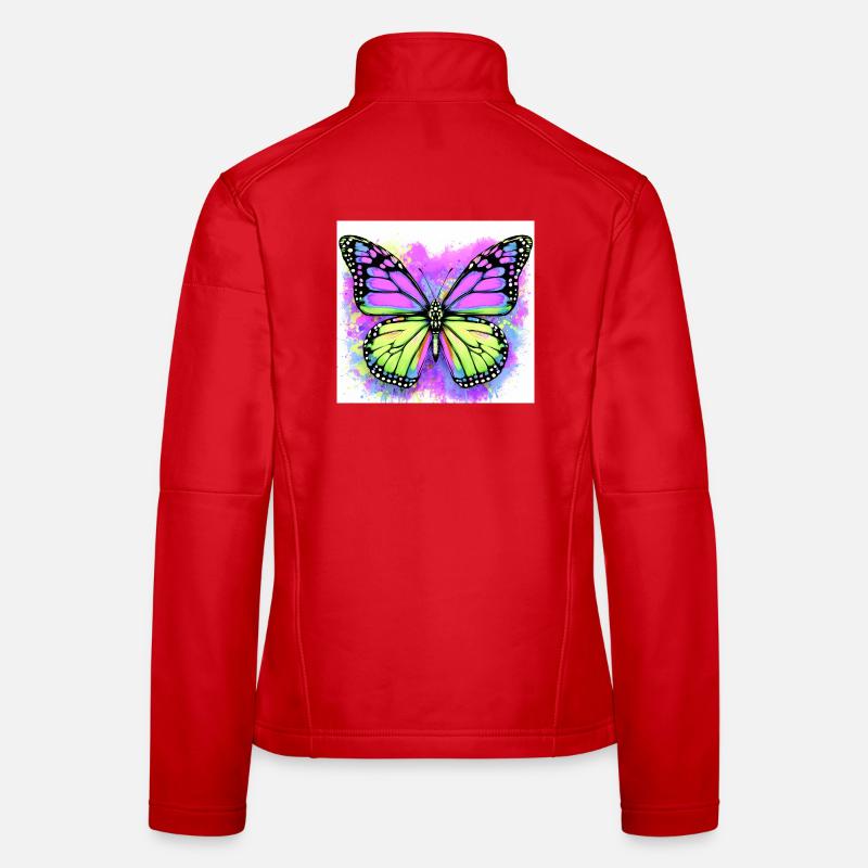 Schmetterling Frauen Softshelljacke