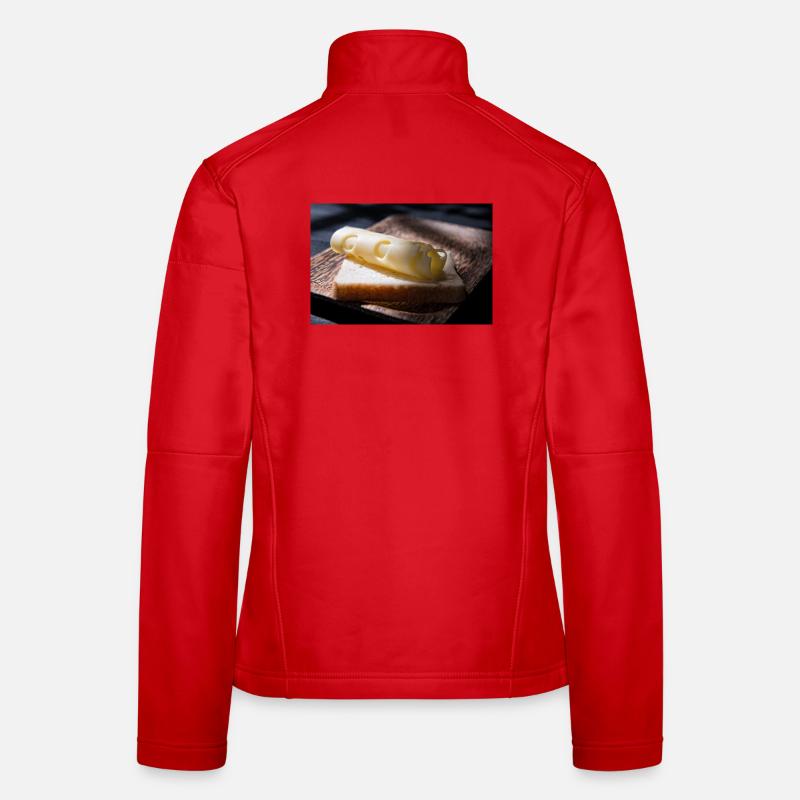Boucle de fromage sur toast Veste en tissu softshell Femme