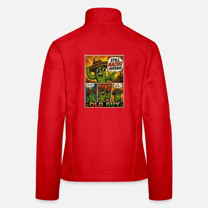Old Guy Nacho Cactus Frauen Softshelljacke