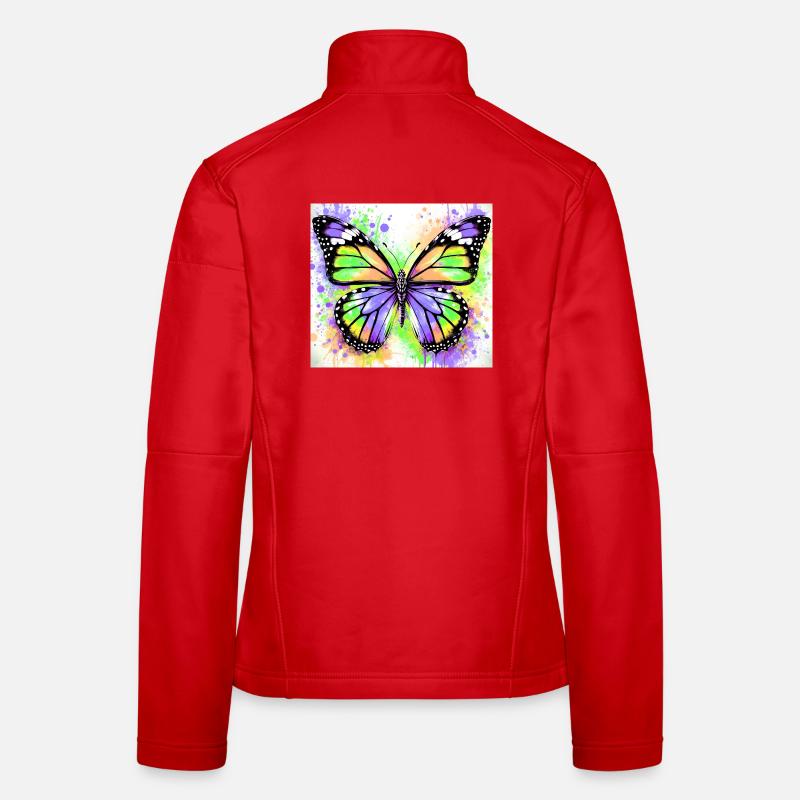 papillon Veste en tissu softshell Femme