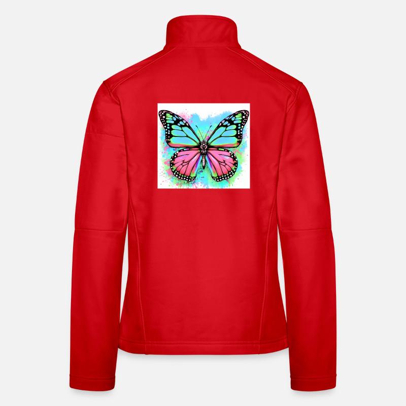 papillon Veste en tissu softshell Femme