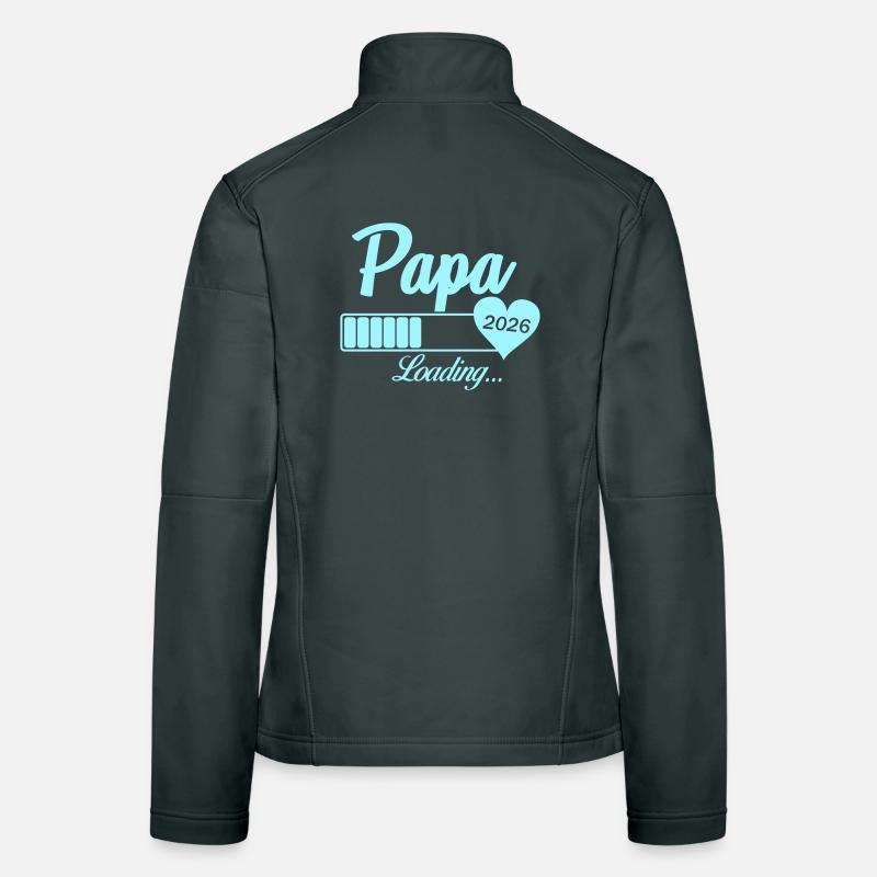 Papa Loading 2026 Heart Veste en tissu softshell Femme