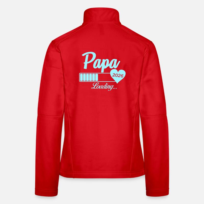 Papa Loading 2026 Heart Veste en tissu softshell Femme