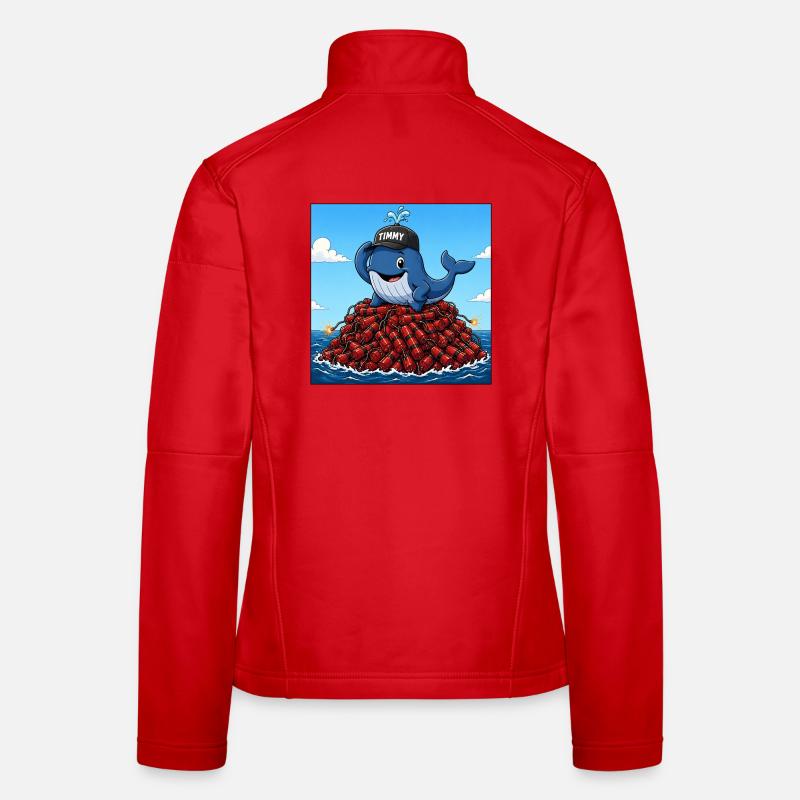Timmy der Wal Frauen Softshelljacke