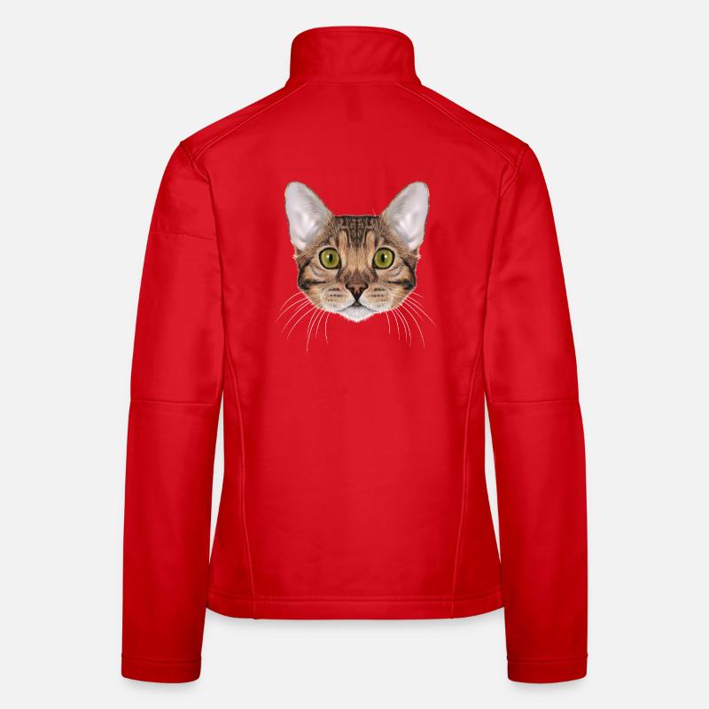 Chat du Bengale Veste en tissu softshell Femme